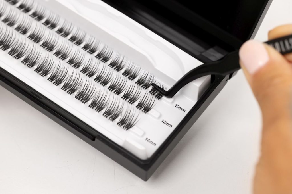 nanolash Grappes de cils pré-collés à utiliser soi-même pour appliquer des extensions de cils à la maison